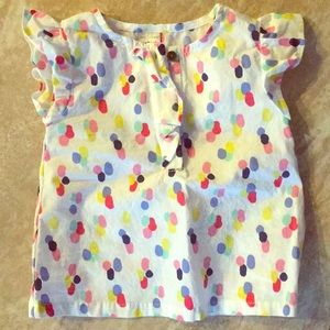 Baby girl polka dot shirt